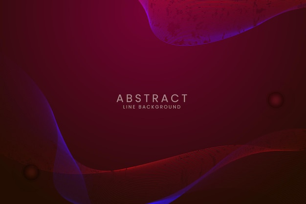 Abstract Red Blue waved lines vector background