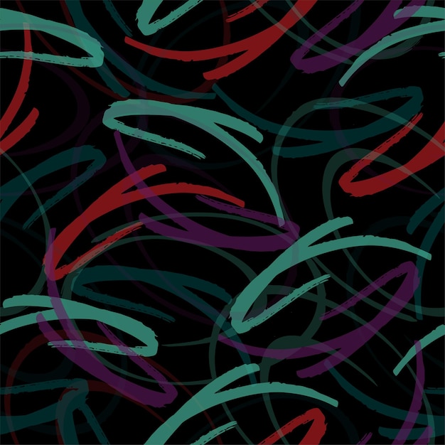 Abstract seamless geometric pattern Grunge urban repeated backdrop for boys textile wrapping paper Lines elements triangles arrows in bright blue green black colors