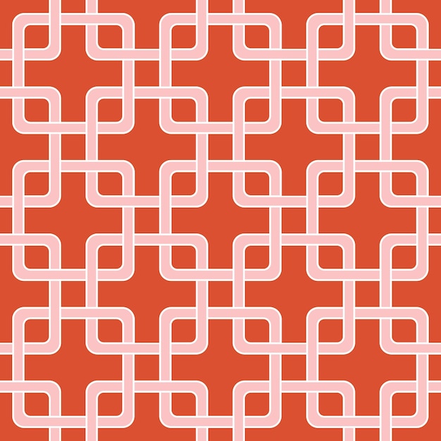 abstract square chains tile style art deco geometric seamless pattern trendy fashion colors
