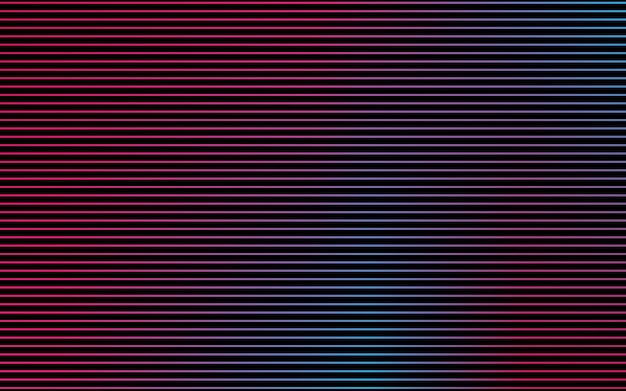 abstract striped lines neon isolated on black background