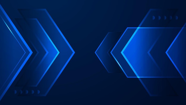 Abstract tech background Futuristic technology interface with arrows lines waves speed lights motion data concept science element cyberspace shapes and connection lines
