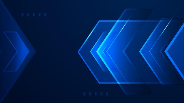 Abstract tech background Futuristic technology interface with arrows lines waves speed lights motion data concept science element cyberspace shapes and connection lines