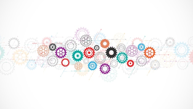 Abstract technical background of mechanical engineering