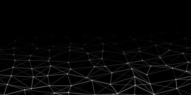 Abstract technology background with connecting dots and lines Network concept Data technology