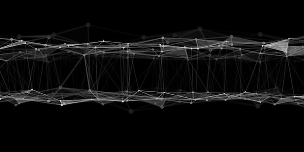 Abstract technology background with connecting dots and lines Network concept Data technology
