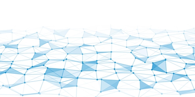 abstract technology background with connecting dots and lines network concept