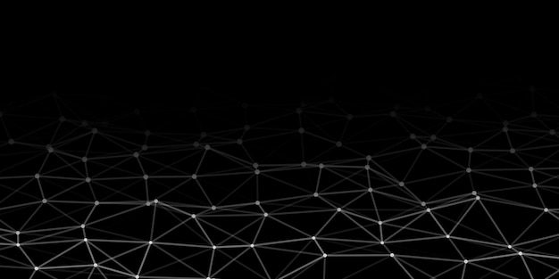 Abstract technology background with connecting dots and lines Network concept