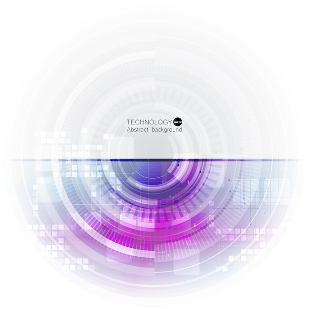abstract technology background with various technological elements. vector illustration. eps 10.