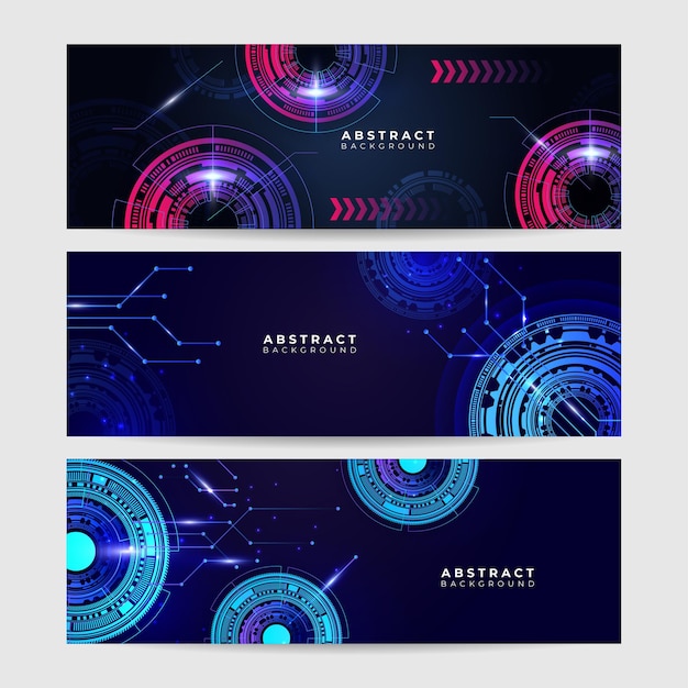 Abstract technology concept Circuit board high computer color background Vector illustration