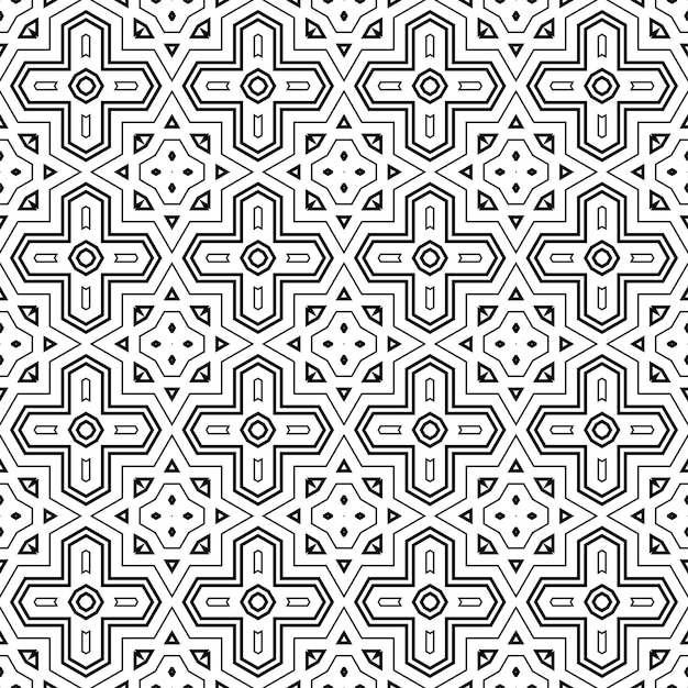 Abstract thin line seamless pattern. Linear ornamental geometric background. Wrapping paper.