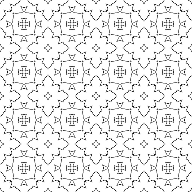 Abstract thin line seamless pattern. Linear ornamental geometric background. Wrapping paper.