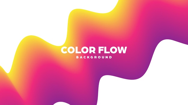 abstract trendy geometric background with liquid gradient colorful dynamic curve wave modern motion