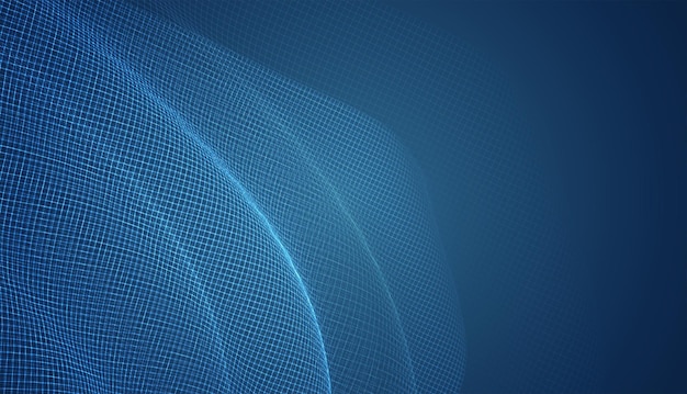 abstract vector 3d background with bends and wave