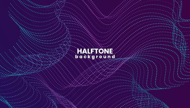 Abstract vector background Halftone gradient gradation Vivid flowing textures for website wallpap