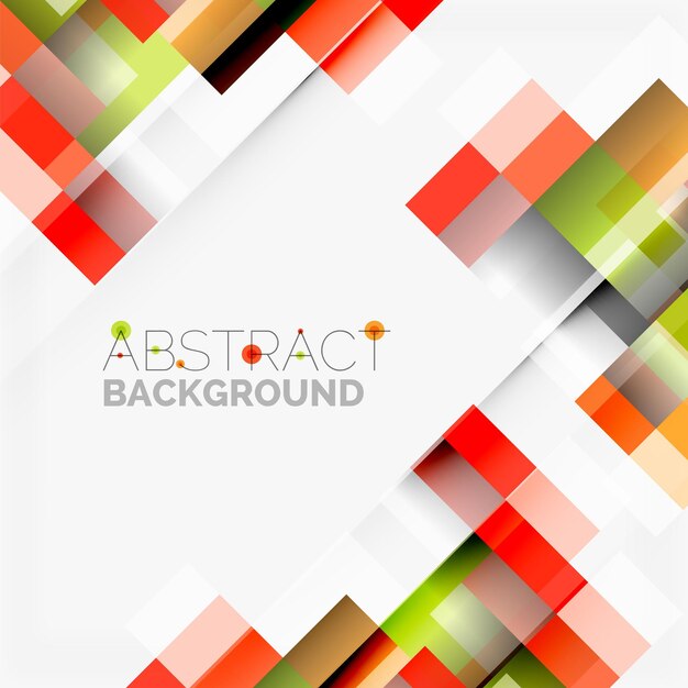Abstract vector blocks template design background simple geometric shapes on white straight lines and rectangles