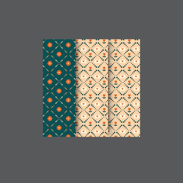 abstract vector halftone pattern set fancy retro geometric patterns seamless line decoration patte