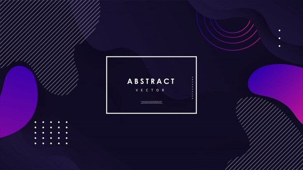 abstract wave background with colorful shapes vector