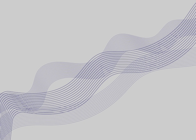 abstract wave element for design.stylized line art background. vector