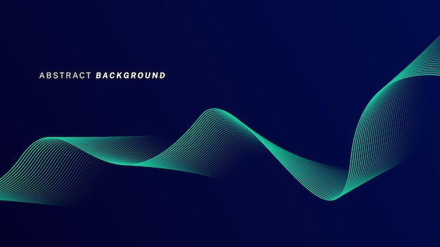 abstract wave line pattern on dark blue background futuristic technology concept suit for banner poster cover brochure flyer website