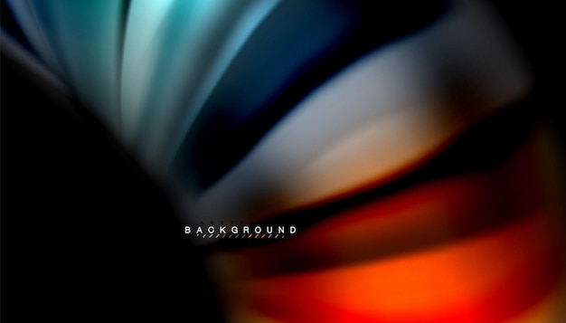 Abstract wave lines fluid rainbow style color stripes on black background Vector artistic illustration for presentation app wallpaper banner or poster