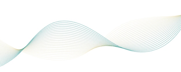 Abstract Wave with Flowing Lines