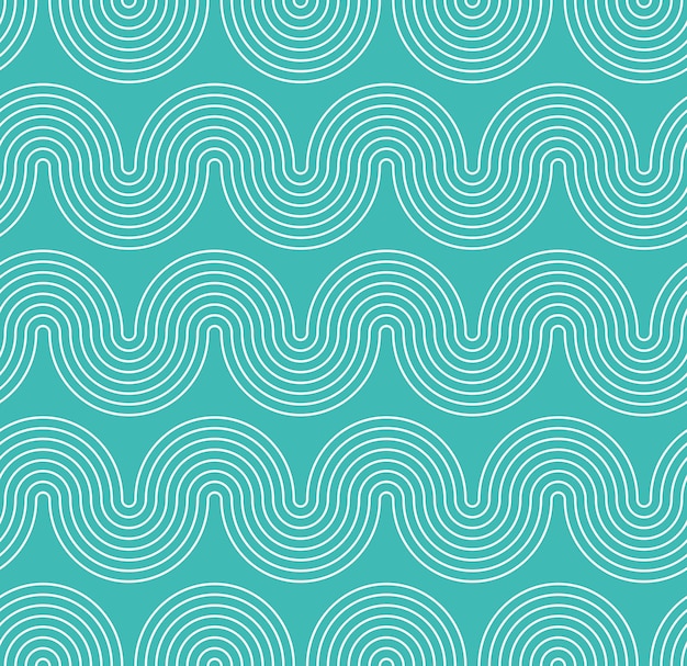 Abstract Wavy Stripes Optic Hypnotic Psychedelic Geometric Stripes Seamless Vector Pattern Noodle