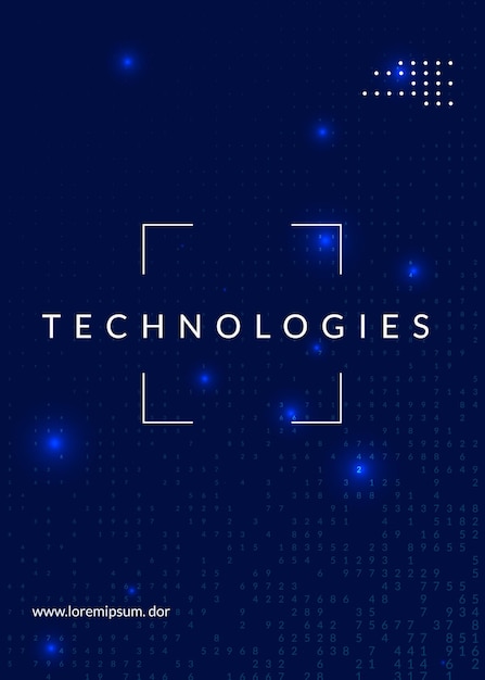 Abstrakt bakgrunn med digital teknologi. Kunstig intelligens,