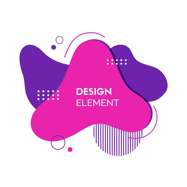 Abstrakt flytende form Vektor dynamiske flytende elementer Sammensetning for bannere logodesign landingsside