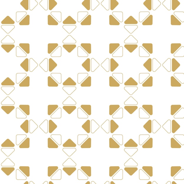 Abstrakt geometrisk mønster med kryss striper linjer Sømløs bakgrunn Hvitt og gull ornament