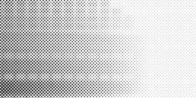 Abstrakt halftone-vektor bakgrunn med svarte og hvite prikker