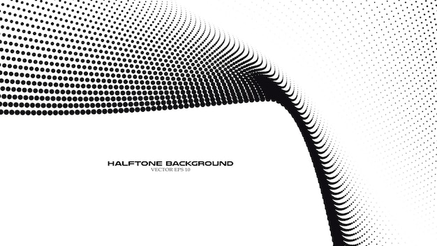 Abstrakt halvtone-bølgemønster bakgrunn for bakteppe eller bakgrunnsbilde