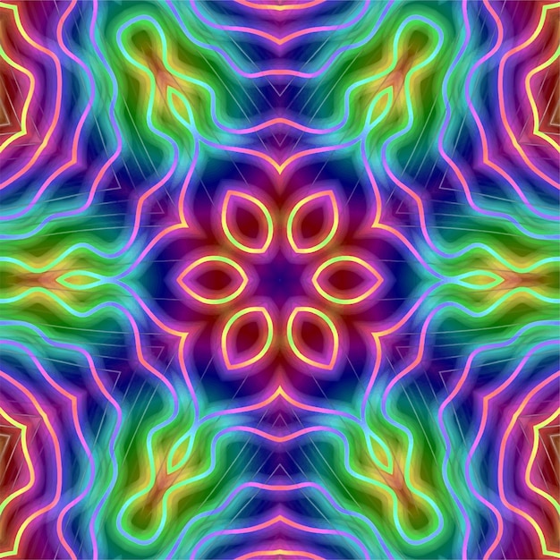 Abstrakt kaleidoskopbakgrunn. Vakkert, sømløst kaleidoskopmønster. Flerfarget mosaikktekstur. Sømløs kaleidoskoptekstur. Unik kaleidoskopdesign