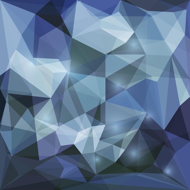 Abstrakt polygonal vektor trekantet geometrisk bakgrunn med myke blendende lys
