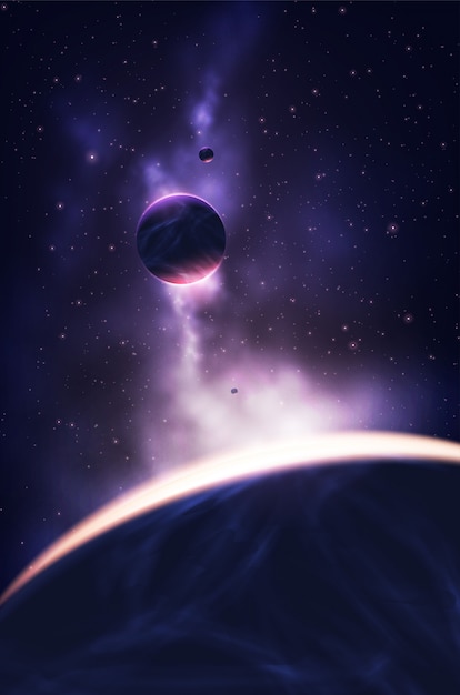Abstrakt universillustrasjon