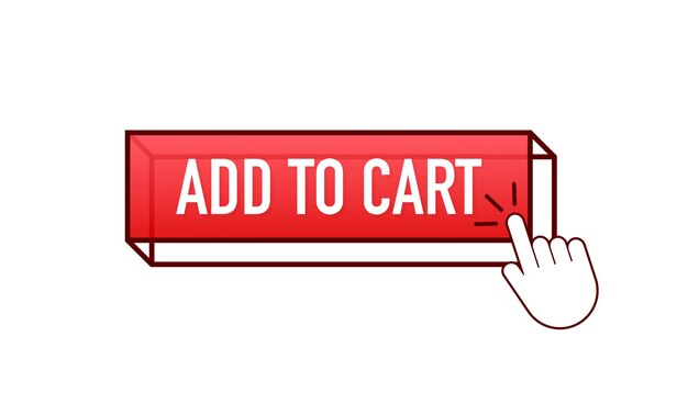 add to cart button for web design. online market. online payment. modern vector illustration. banner vector.
