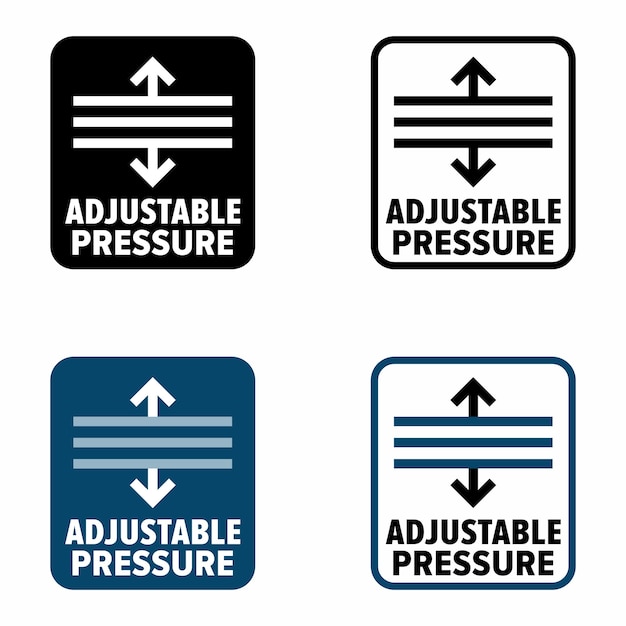 adjustable pressure vector information sign