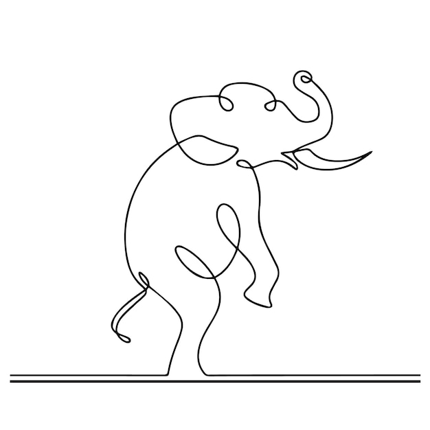 Adorable Baby Elephant Illustration