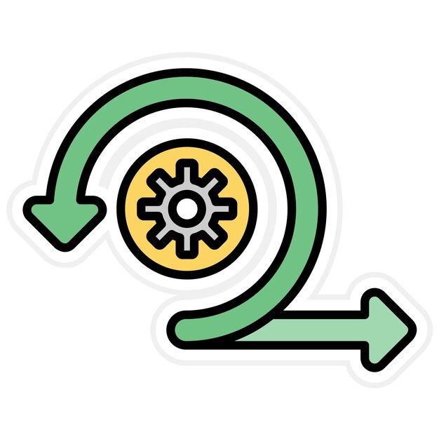 agile icon vector image can be used for ux and ui
