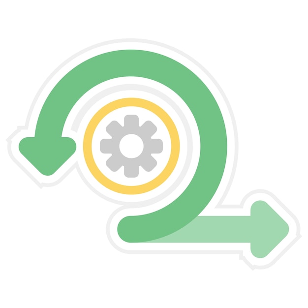 agile icon vector image can be used for ux and ui