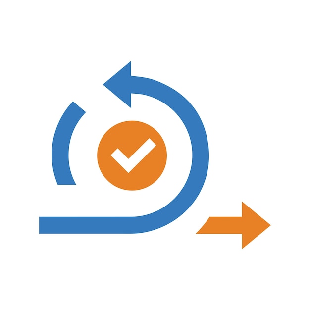 Agile iteration scrum icon Simple editable vector graphics