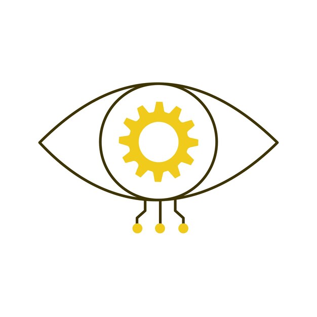 AIEnhanced Computer Vision Eye Vector Icon Design visual systems object recognition