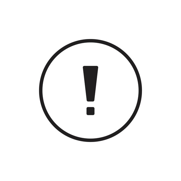 Alert icon outline set sign