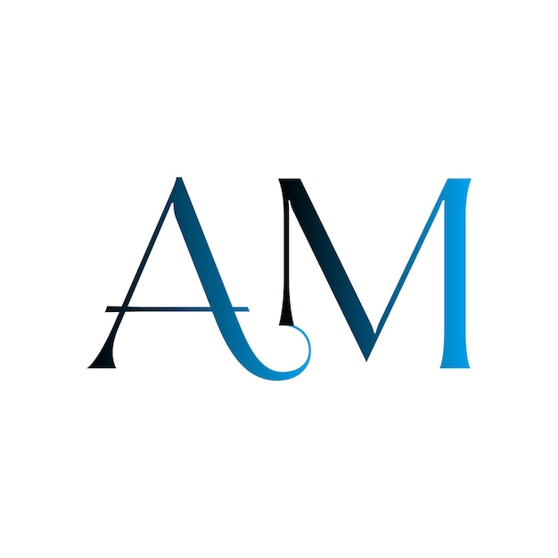 am creative initial modern minimalist timeless negative space monogram business logo design