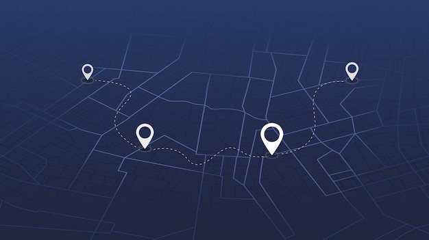 an abstract navigation plan highlights poi including city streets blocks city map featuring