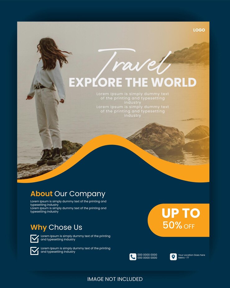 an advertisement for travel the world is advertising a travel guide