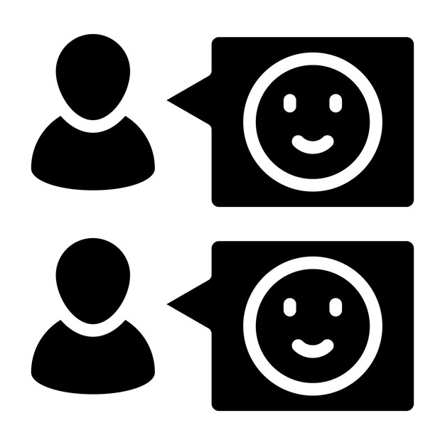 An icon design of customer feedback