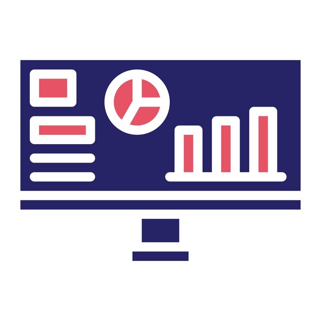 Analytics vector icon illustration of Banking and Finance iconset