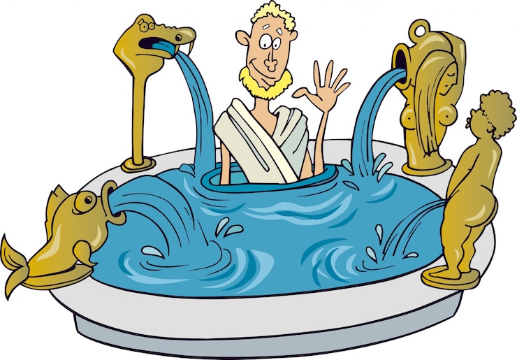 Vektor ancient citizen of rome