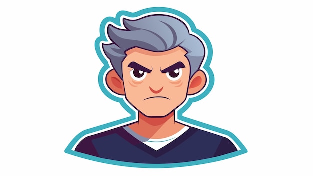 angry angry man with a angry expression