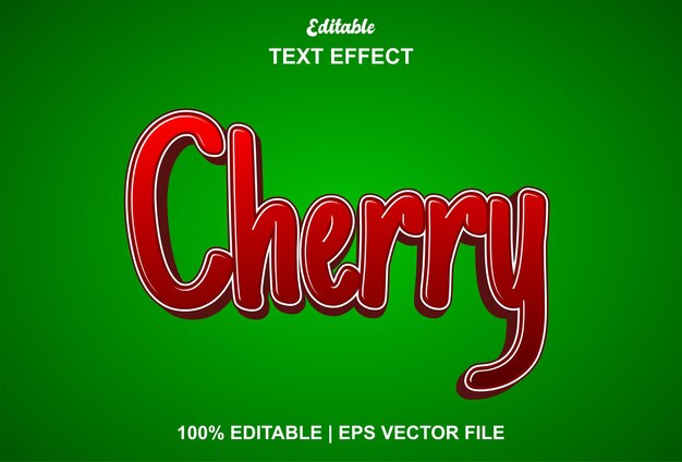 Apple text effect with red color and editable